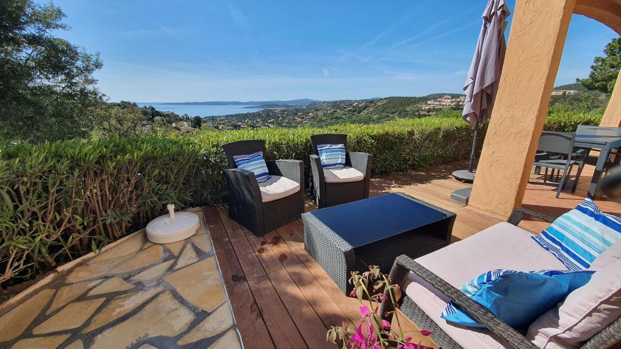 Les Issambres Appart 6 Pers Grande Terrasse Superbe Vue Mer Et Golfe De Saint Tropez, Piscine Esterno foto